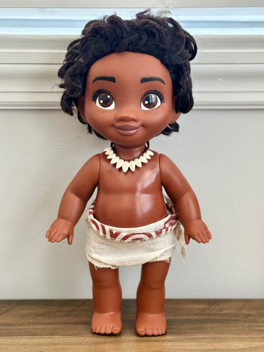 Disney Princess Baby MOANA Doll Toddler Girl Toy Posable Jakks Pacific Necklace